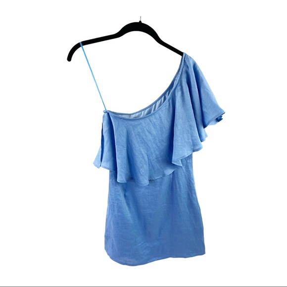 Capulet Blue Linen One Shoulde… - Picture 5 of 9